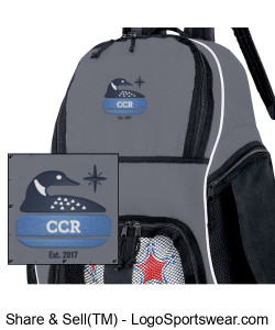 B61-High Five Sport Backpack w/Embroidered CCR Logo Design Zoom