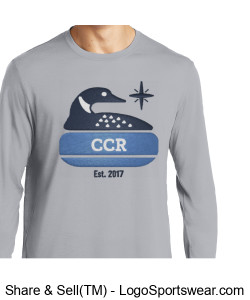 M06-Mens Long Sleeve PosiCharge Competitor Tee w/Digitally Printed CCR Logo Design Zoom